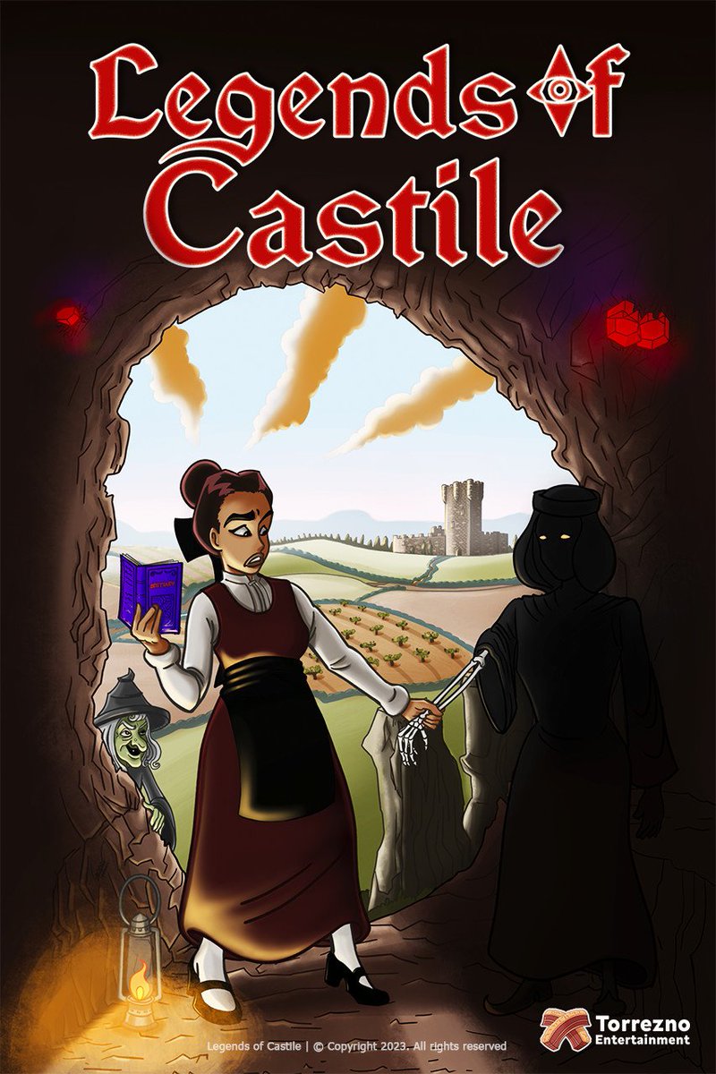 LegendsCastile's tweet image. Today is #screenshotsaturday
Here's a process art shot of the creation of Legends of Castile cover art side to side with the final cover art.

(game link in comments)
#indiegame #bigbox