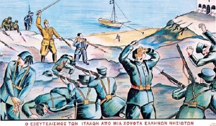 Greeksburg's tweet image. Στις 18 Νοεμβρίου 1940, ένας γιατρός από την Κάρπαθο, ο Βάσος Βεργής, με 18 εθελοντές από Σάμο &amp;amp; Κάρπαθο, καταλαμβάνει αιφνιδίως το Αγαθονήσι στα ιταλοκρατούμενα 12νησα. Ο #Μεταξας τούς παρασημοφορεί και απονέμει τον βαθμό του ταγματάρχη στον γιατρό. Αυτοί ήταν οι Έλληνες 🇬🇷👑