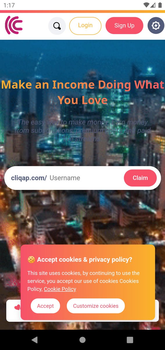 cliqapofficial's tweet photo. CliqAp Landing page https://t.co/j3D9dCZFAJ