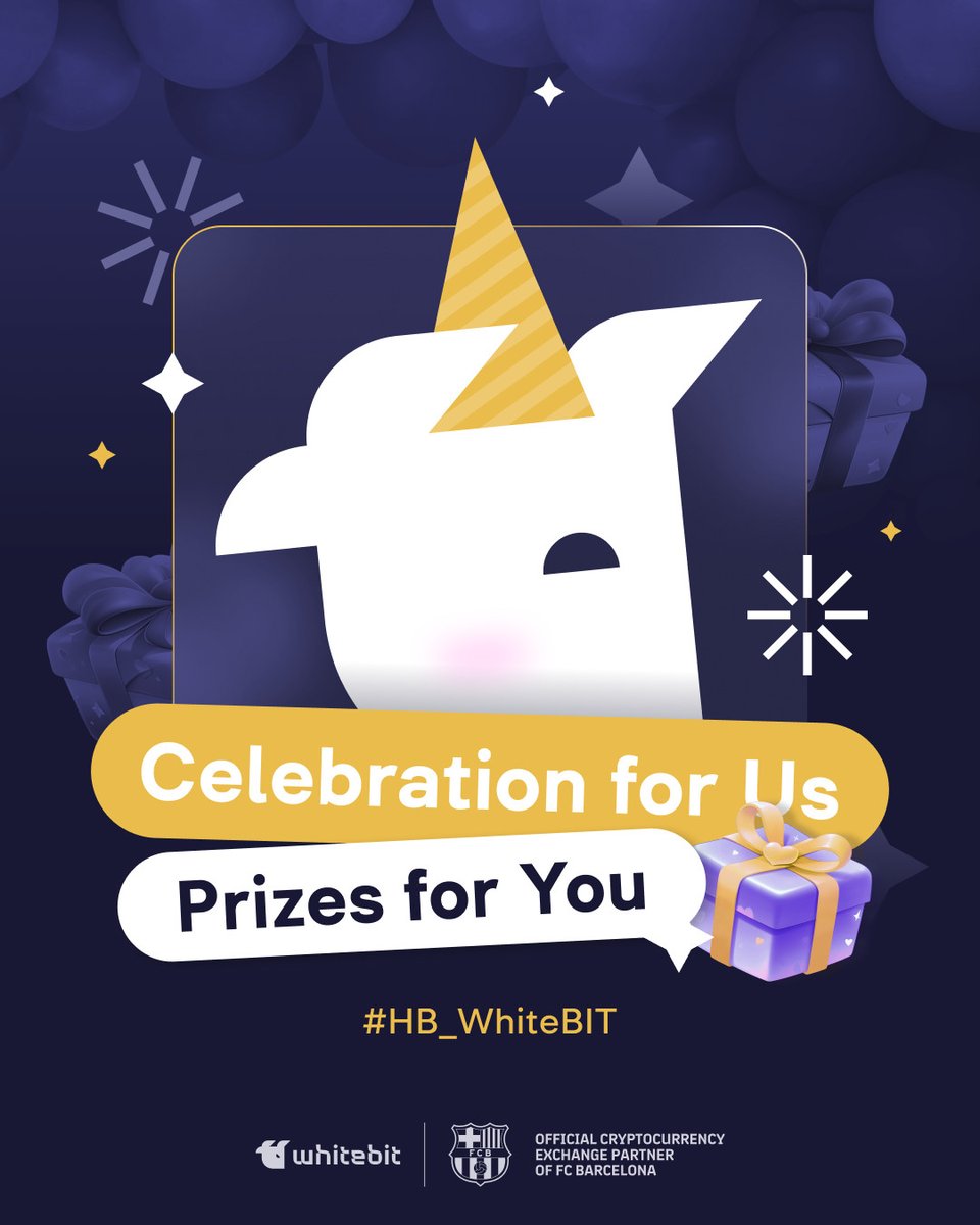 We Turned 5 🎂

Celebrate with us by participating in the 2400 $USDT giveaway. Ready for lights, camera, and action? See all the Terms and Conditions &amp; greet us with the #HB_WhiteBIT hashtag: blog.whitebit.com/en/hb-celebrat…  🔽