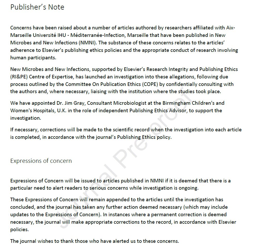 After years of alerting publishers and authorities some actions are finally taken by @ElsevierConnect. All of this thanks notably to the amazing work of @MicrobiomDigest and @LockedFab and other sleuths. We raised concerns on more than 400 studies: …rchintegrityjournal.biomedcentral.com/articles/10.11…