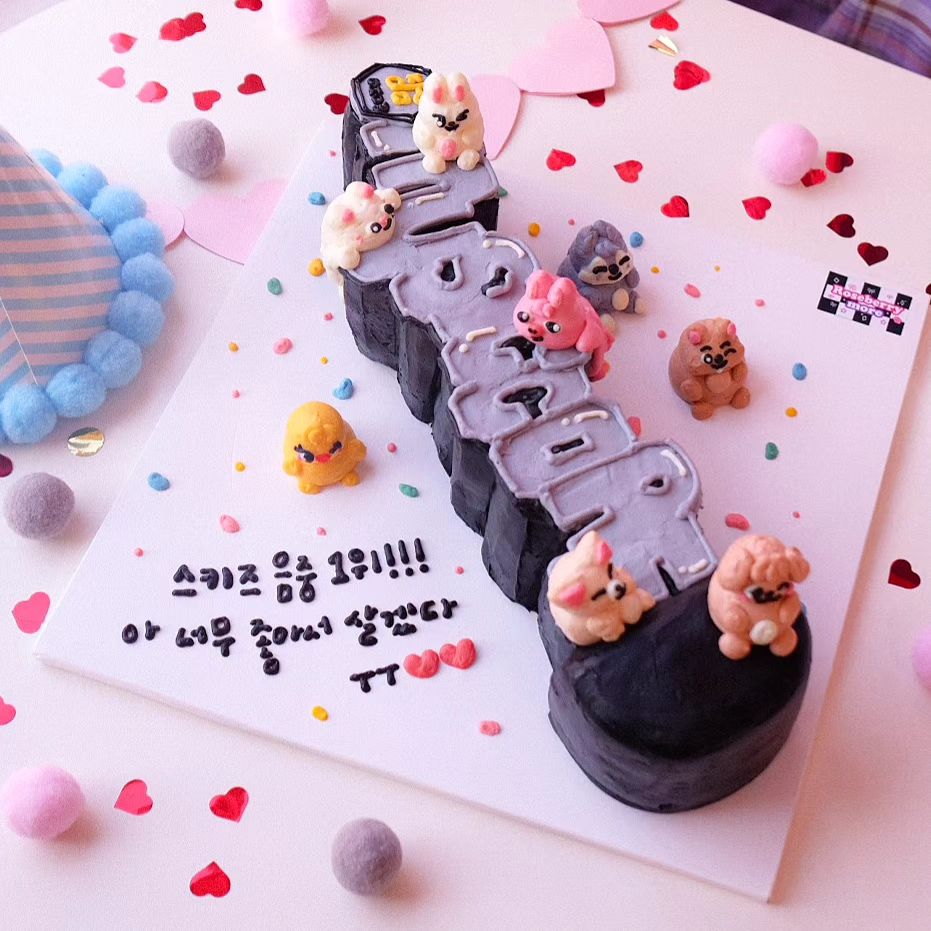 hananoanna_JYP's tweet photo. スキズ1位の可能性あったからケーキ用意しててもしダメだったらスタッフ達で食べるつもりだったなんてウマチュン最高すぎる https://t.co/bnfx4h9pQx