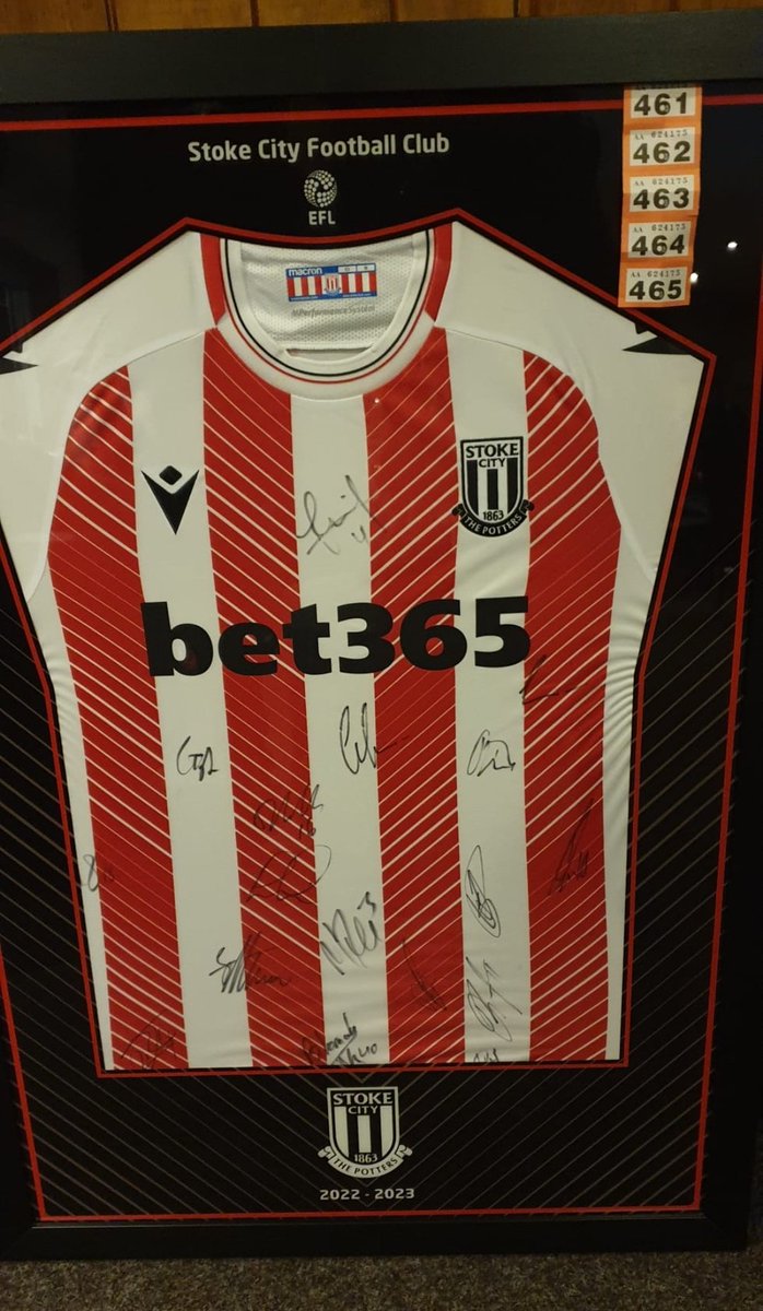 Congratulations to Mel, who was the lucky raffle winner of the signed Stoke City shirt. 👏 thank you to everyone who had a go.
