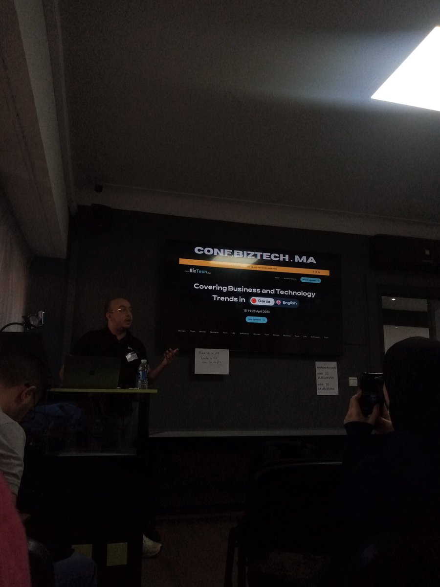 Hanane Ait Dabel (@aitdabel) on Twitter photo Opening keynote at @BiztechMorocco offline Meetup by <a href="/jamilaitdabel/">Jamila Ait Dabel 🥀</a> & <a href="/soufyanelf/">Soufyan Elf</a> 🚀 Opening keynote at @BiztechMorocco offline Meetup by <a href="/jamilaitdabel/">Jamila Ait Dabel 🥀</a> & <a href="/soufyanelf/">Soufyan Elf</a> 🚀