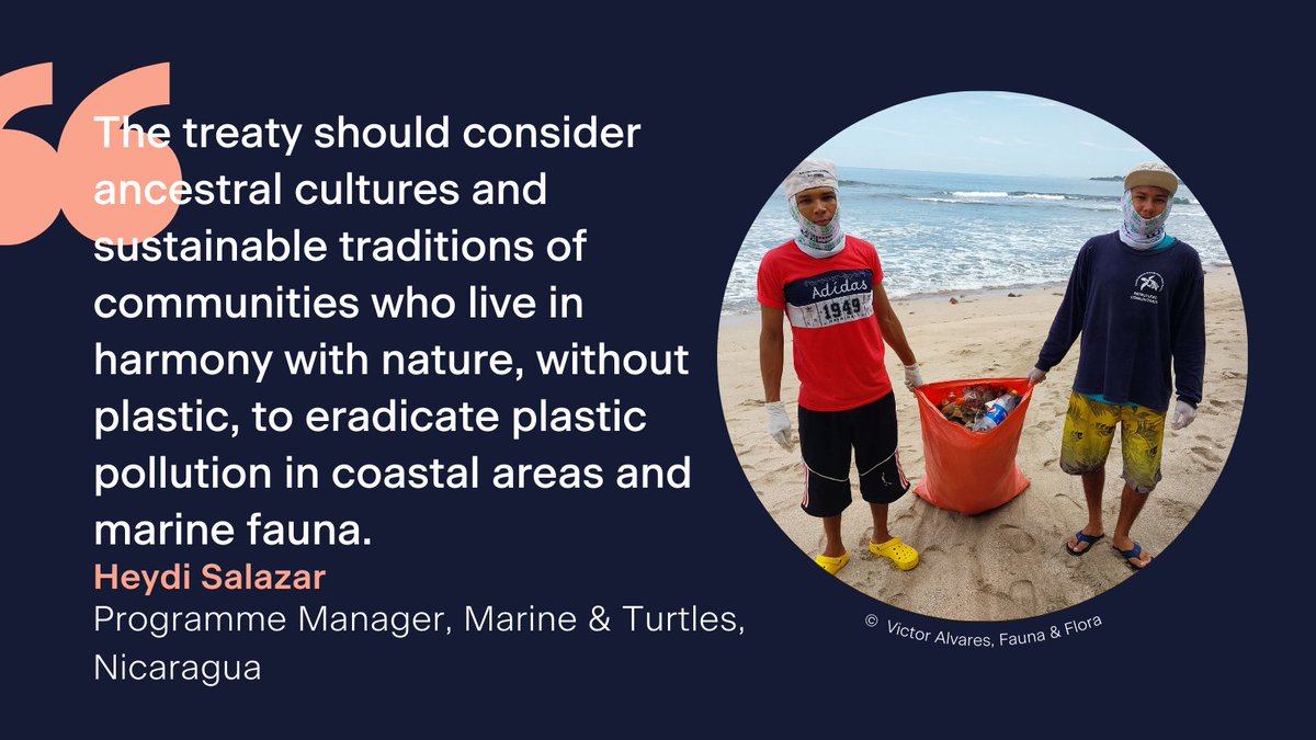 There is much to be learnt from communities who have developed pragmatic, locally appropriate &amp; impactful solutions to #plasticpollution

🤝<a href="/HeydiSAndino/">Heydi Salazar</a> from Nicaragua stresses that the #PlasticsTreaty must create space &amp; means for negotiators to learn from local communities.