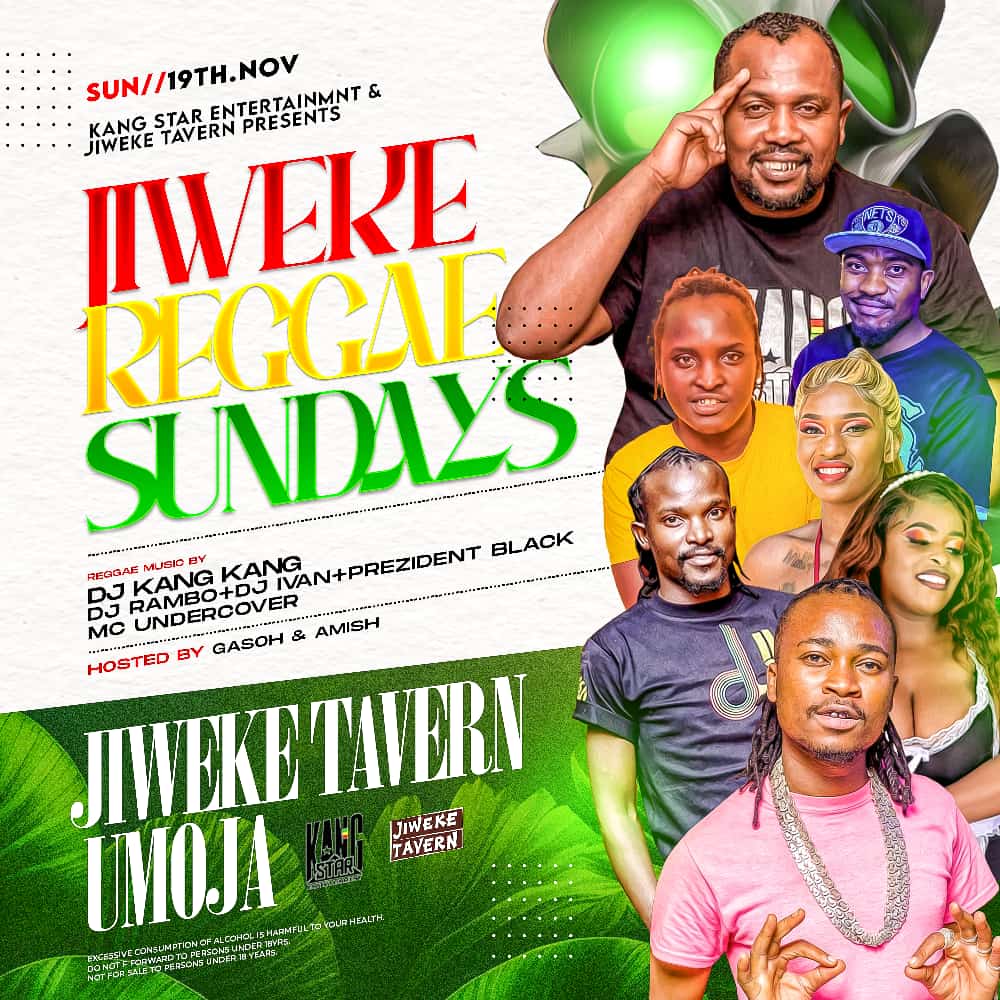 Join the party this Sunday @jiweketavern Umoja,all the greatest hits,amazing vibes and unforgettable memories 🔥
Jiweke Reggae sundays ❤💛💚