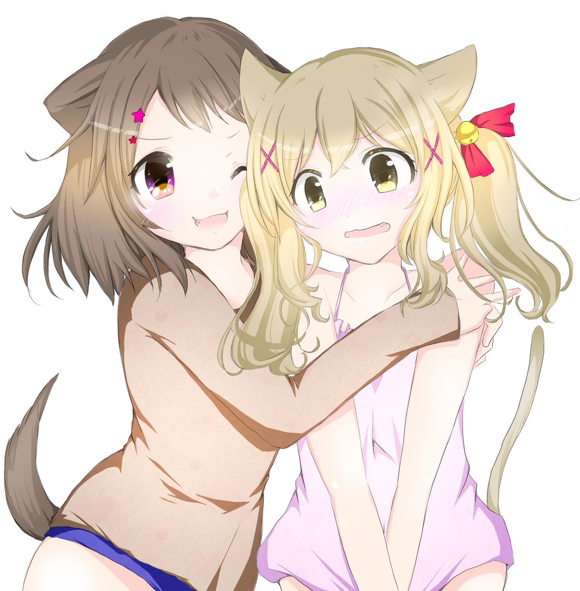 「かすかりฅ^•ω•^ฅニャー  #再掲したらフォロワーが増えるらしい」|せあらのイラスト