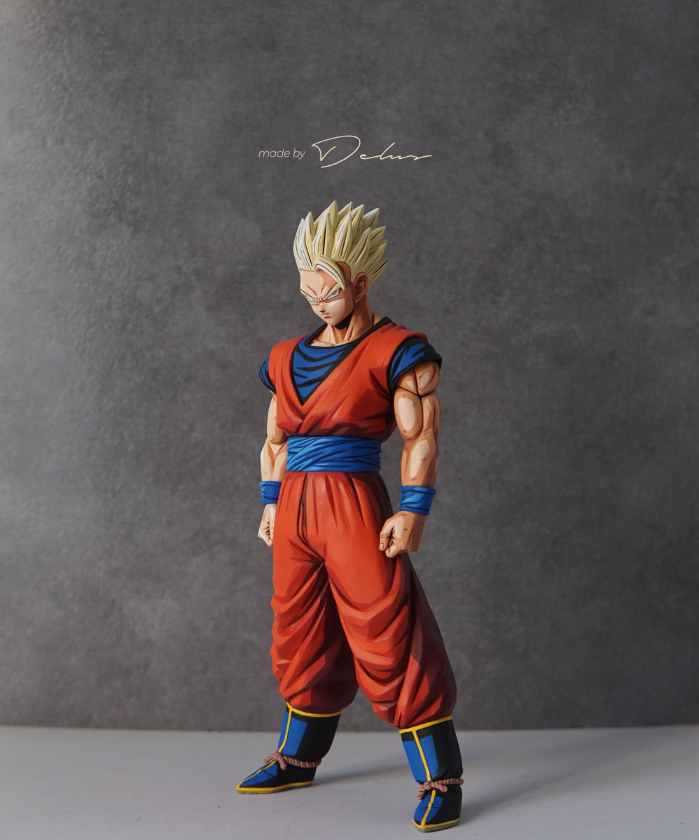 Delusstudio's tweet photo. Gohan grandista repainted - SSJ https://t.co/5AovQrmviX