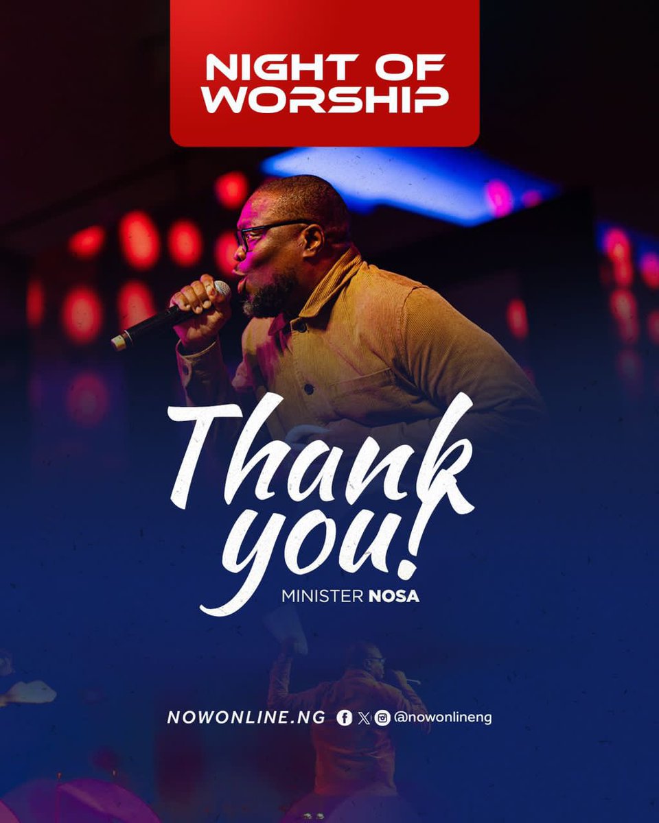 nowonlineng's tweet photo. Thank you Minister Nosa for giving us an experience we will not forget in a hurry
#NightOfWorship13 #NOW13 #NOW2023 #RiversOfLivingWater #ThankYou https://t.co/BYRwrjf5rI