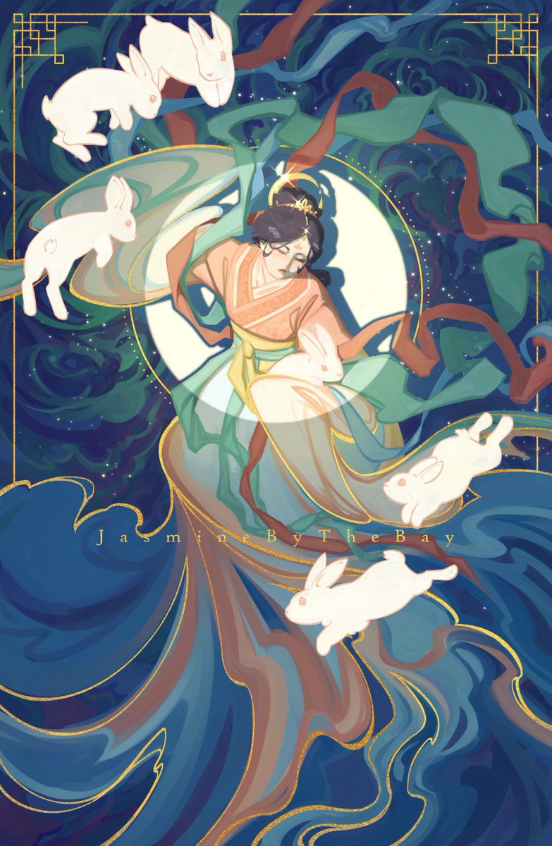 JasJasByTheBay's tweet photo. chang'e, the lady of the moon 🐇🌙 https://t.co/fbL2gy312U