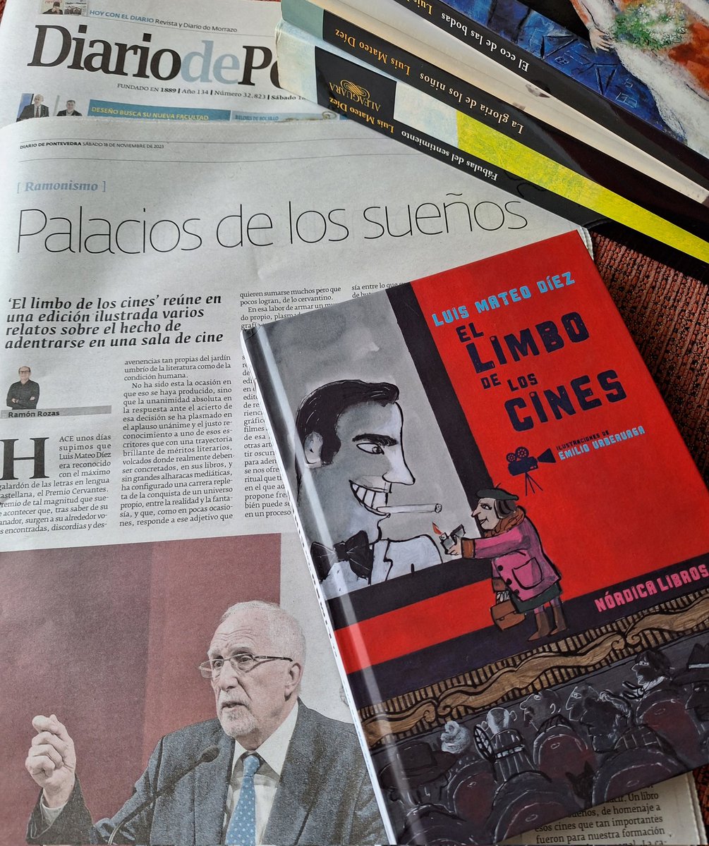 [Ramonismo]
'El limbo de los cines' reúne en una edición ilustrada varios relatos sobre el hecho de adentrarse en una sala de cine
@Diario_Pontev @Nordica_Libros #luismateodíez