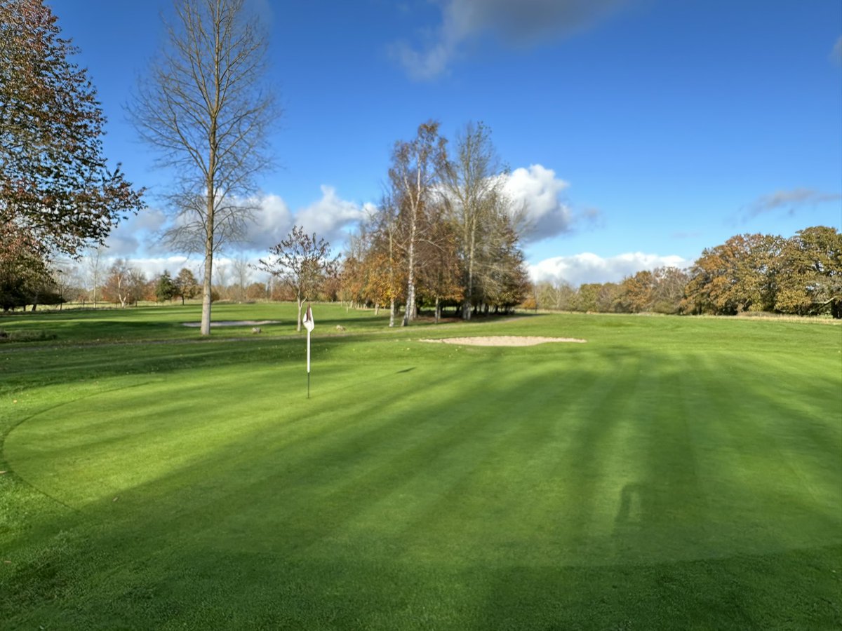 WellowGolfClub's tweet photo. A busy week, dodging the relentless rain, we’ve been out using our Oxyshot on the greens. It’s a great machine and certainly helps surface water to drain quicker. We’ve been able to hand mower some greens too. https://t.co/YFMgwdClvf