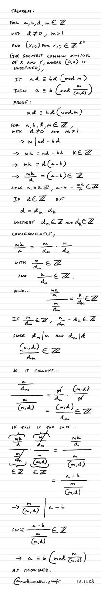 tiago_hands's tweet image. Resolving the division anomaly. *Work with integers included. #furtherpuremaths #modularcongruence #modulararithmetic #alevelmaths