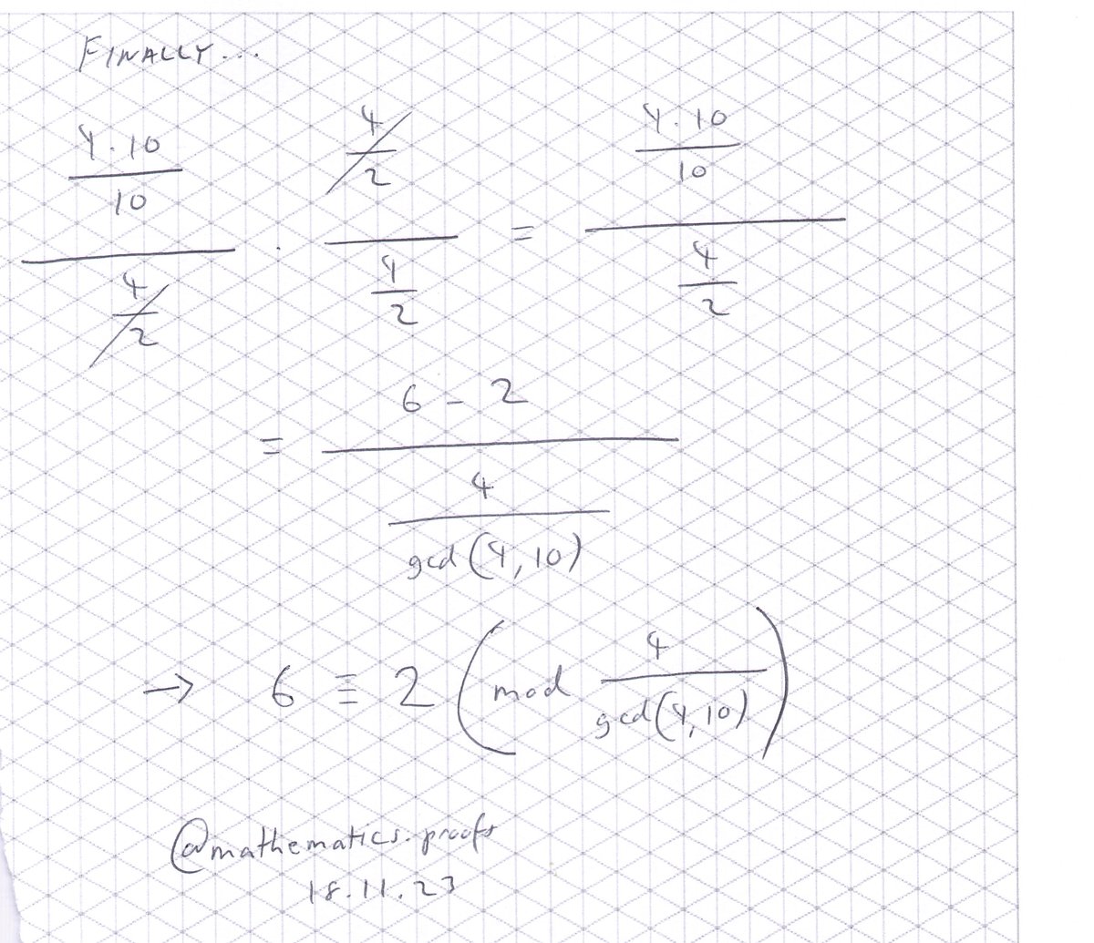 tiago_hands's tweet image. Resolving the division anomaly. *Work with integers included. #furtherpuremaths #modularcongruence #modulararithmetic #alevelmaths