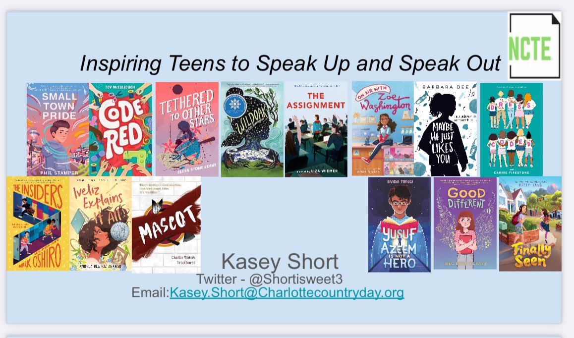 #Buildyourstack presentation today 4:30 #NCTE23 @ncte @ElisaStoneLeahy @LizaWiemer @JanaeMarksBooks @Barbaradee2 @CLLFirestone @MarkDoesStuff @waterscharles @SaadiaFaruqi @kellyyanghk @ConfusedNarwhal