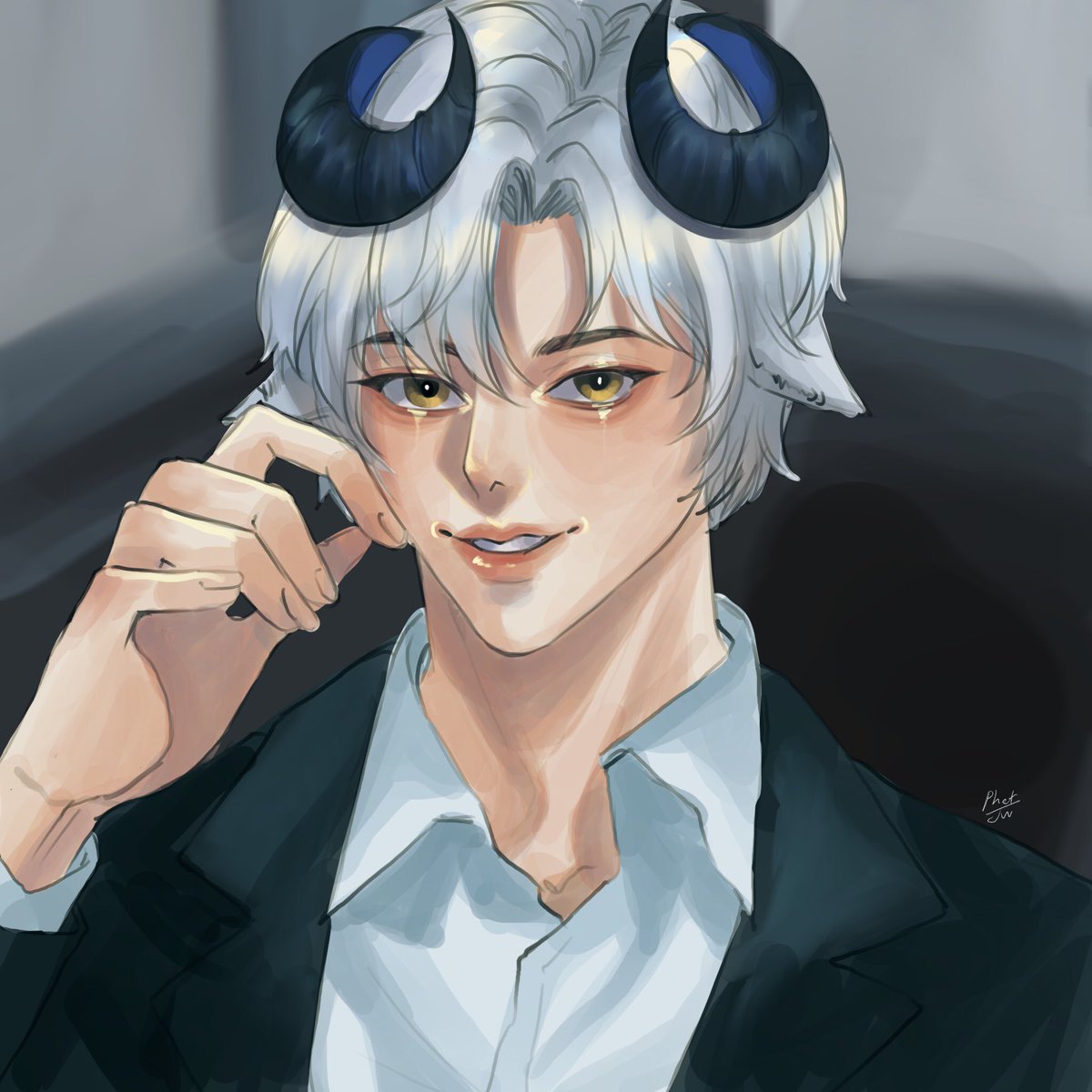 「หล่อ」|MarB ˚☁️૮(ˊ ᵔ ˋ)ა cms open!のイラスト