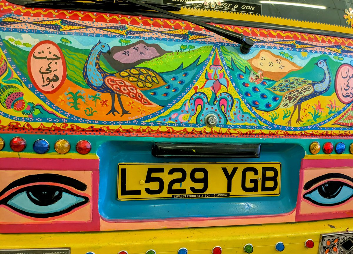 Truck Art 1:30 - 4pm by the motorbike wall Come along and be inspired by our vibrant Karachi style van! In Pakistan you can see truck art on lorries, buses and horsedrawn carts. Using collage and pastels you will create your own version!