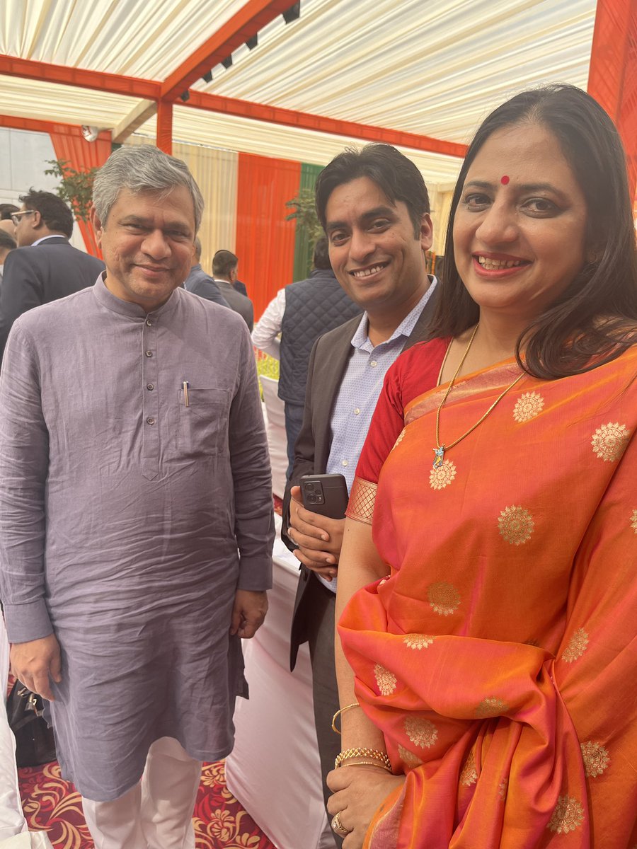 Honoured to attend the Prime Minister's Diwali Milan party! A festive celebration filled with warmth and meaningful conversations. Grateful for the opportunity to share in the joy of Diwali with our nation's leader and fellow attendees. #PMModi @AshwiniVaishnaw. @rsprasad