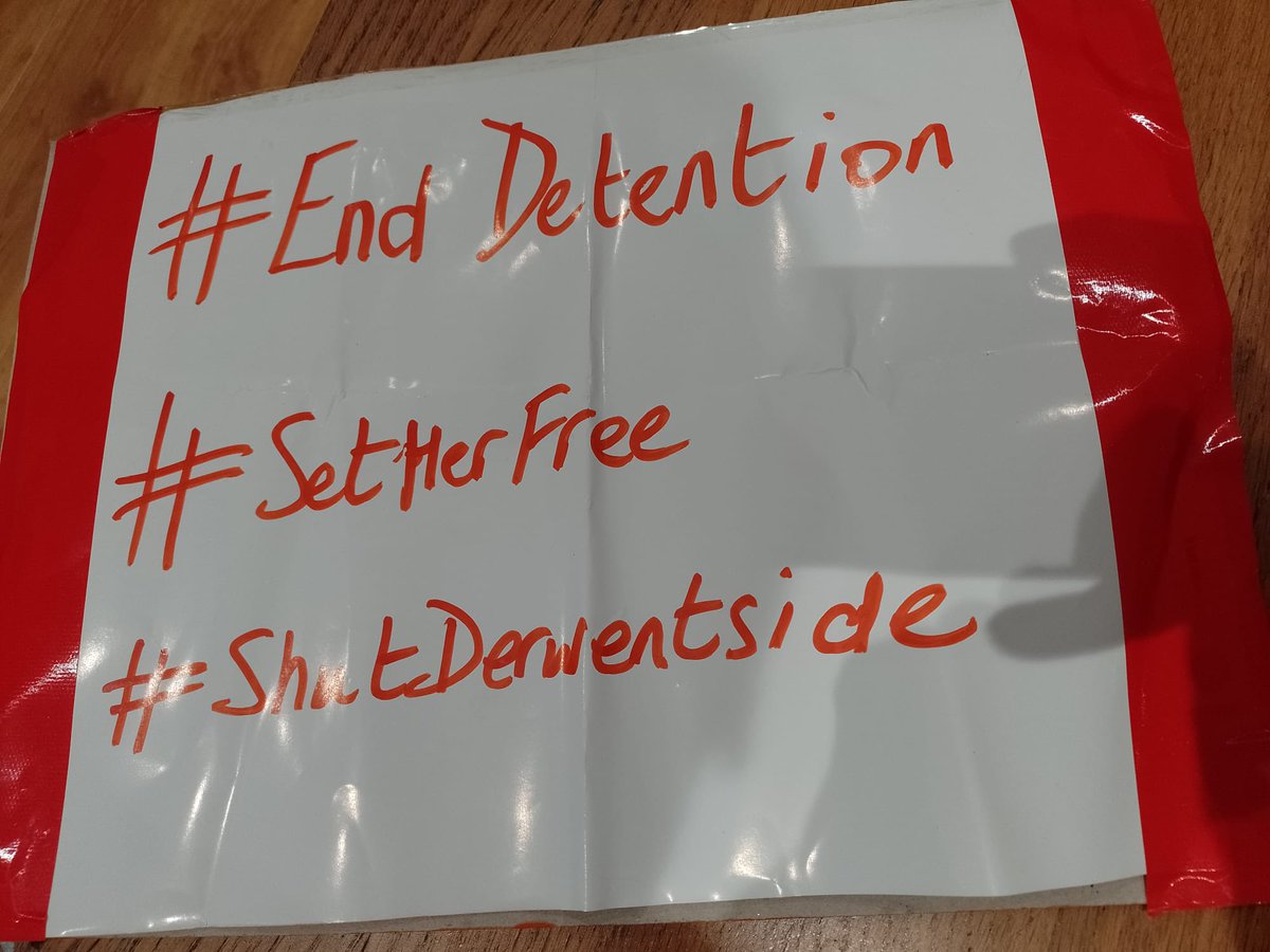 Today, we are on our way to join our voices in solidarity with those at Derwentside Immigration Detention Centre. It's time to advocate for a humane and just immigration system. Detention is not the answer. #EndDetention #RefugeesDeserveSafety @migrantsorg @wallsmustfall