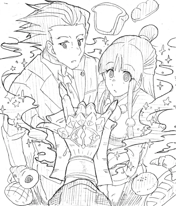 (レィギヤクのネタバレをガッッッツリ含む)
今日の落書き さあ、魔法をかけて! 
