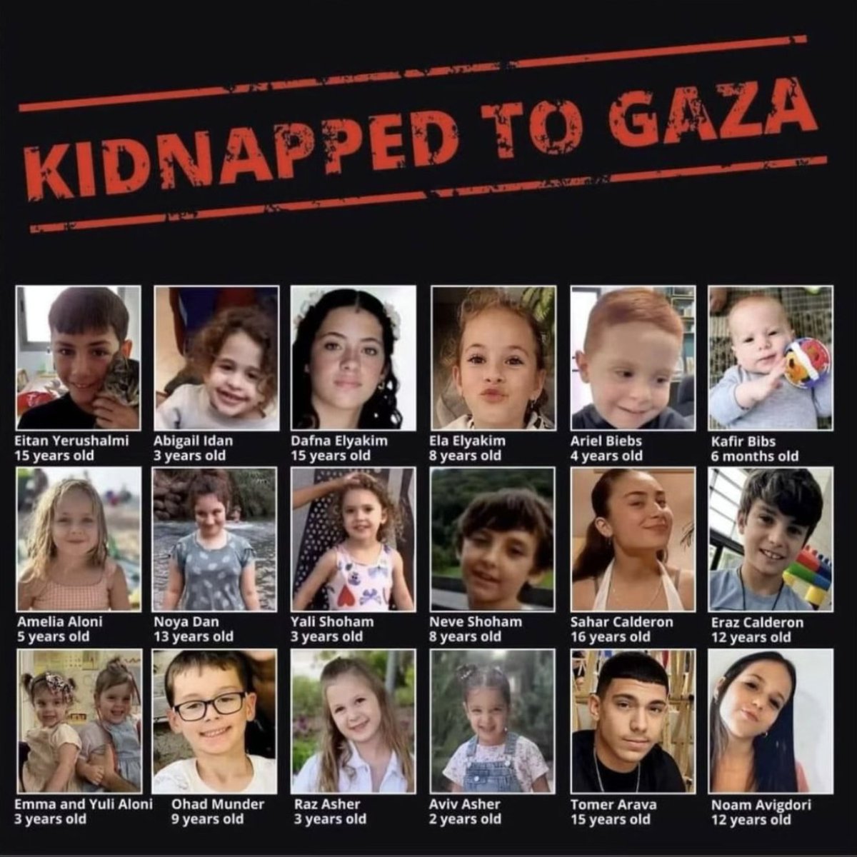 Ik begrijp werkelijk niet waarom er niet veel meer aandacht is voor de 220 joden die ontvoerd werden van #Israel naar #Gaza. Niet in de media, nauwelijks op #XTwitter. Bijna 40 van hen zijn KINDEREN!. Die gevangen worden gehouden! Waar is de verontwaardiging?

#brengzethuis