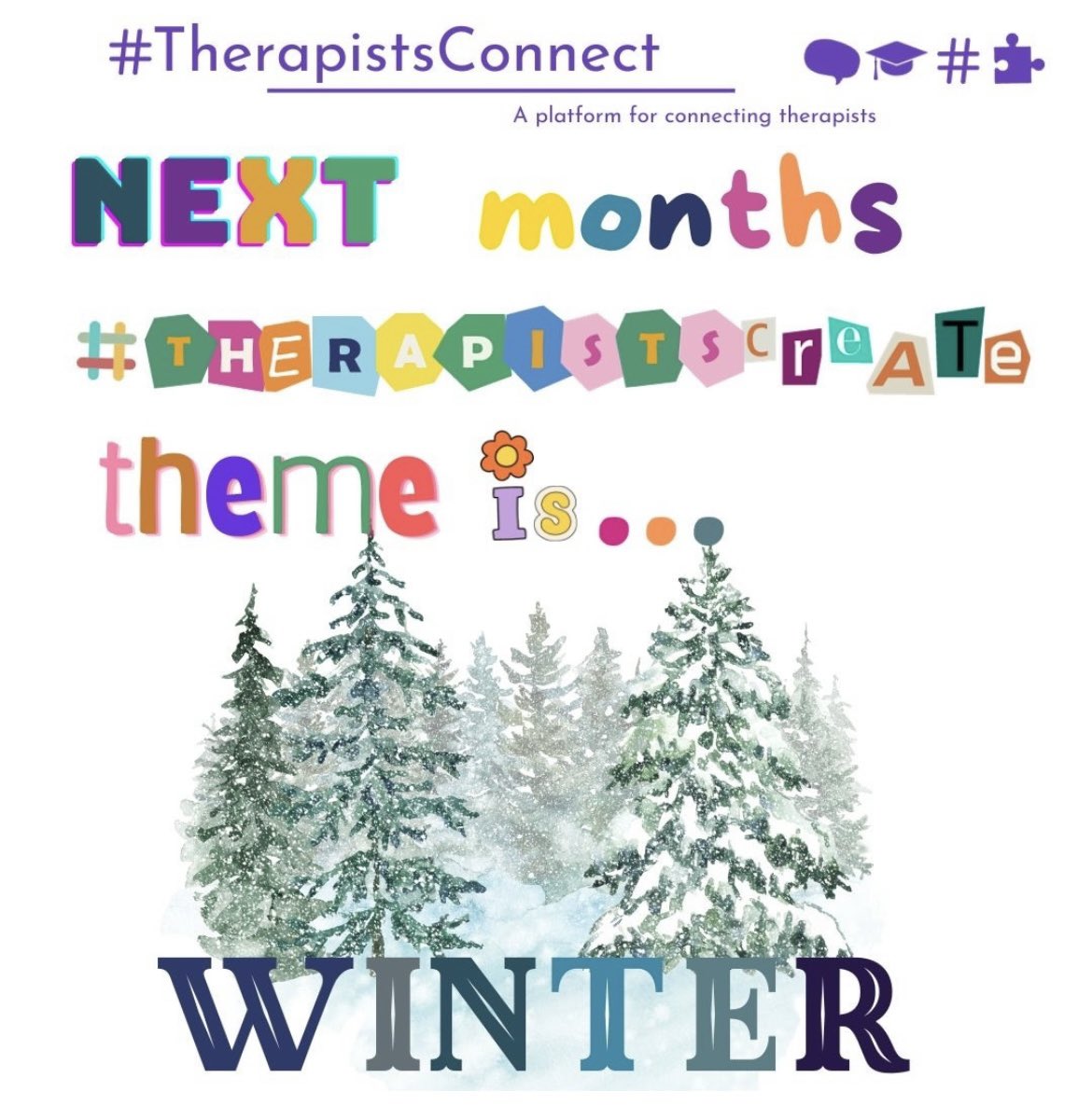 Therapists_C's tweet photo. This months #TherapistsCreate theme is ‘winter’. Friday 1st December 2023; all creations and any expressions of art (painting, poetry, drawing, prose, photography etc) are welcome!
Contact Caz @cazbinny for more info.
#TherapistsConnect https://t.co/6bn8hoOrkh