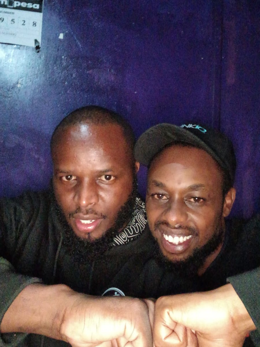 fuentastiq's tweet photo. With the baddest battle rapper in Africa @XcaliburShah #Day1 #RealKnowReal ๐ค๐ฟ๐ค๐ฟ https://t.co/F4OtvLmcYD