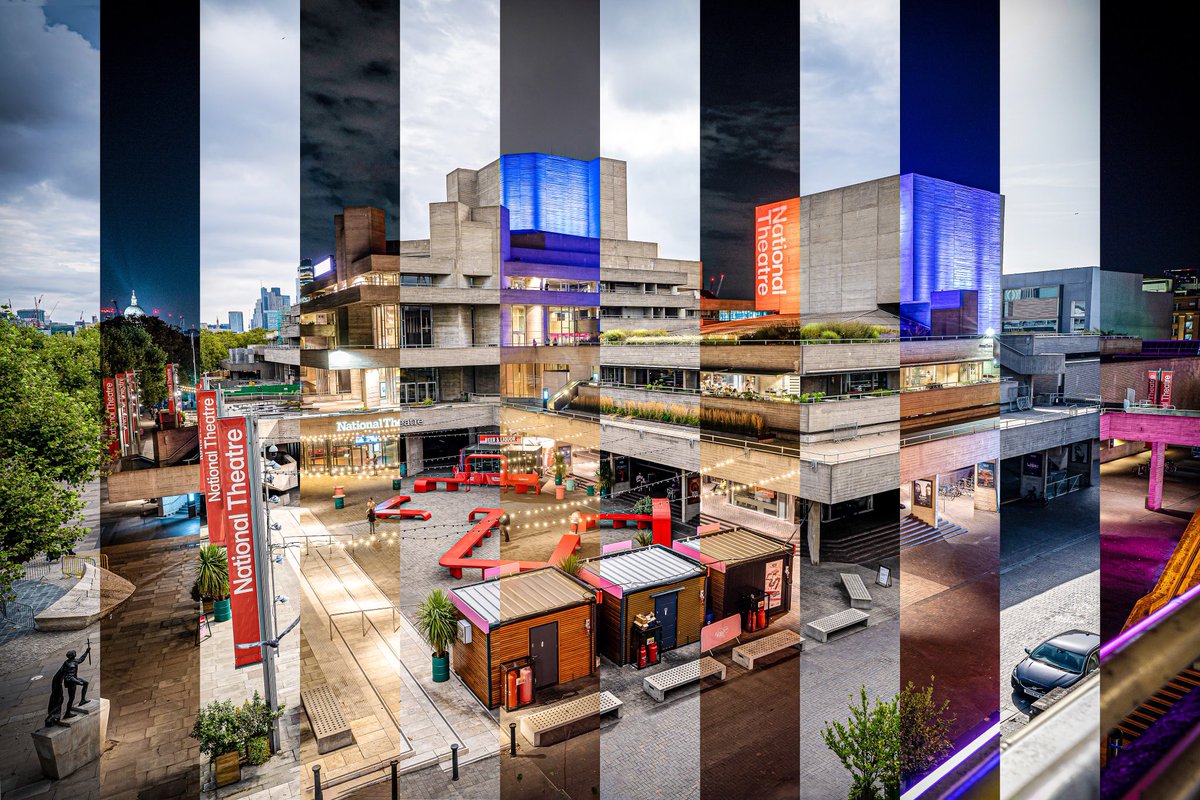 Last week marked the end of Death Of England: Closing Time. I’m very lucky to have worked with such a creative, supportive and particularly resilient company. I tried to take a photo from the same spot, before &amp; after each tech session and this is the outcome 📸<a href="/NationalTheatre/">National Theatre</a>