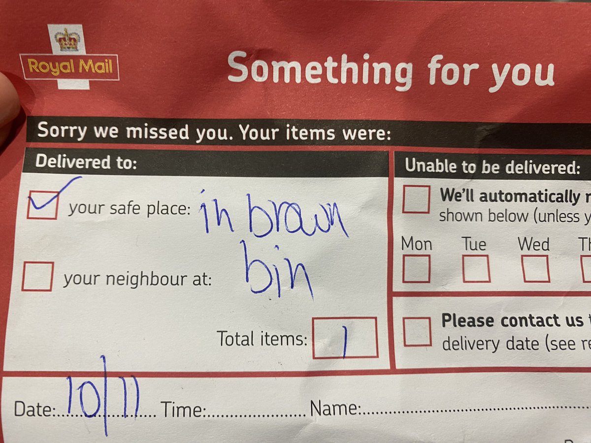 shortssssssss's tweet photo. @RoyalMail why have you delivered a parcel, in my bin?!
Had to tip the bin to the floor to be able to reach it!! To top it off it wasn’t even mine. Clearly states 38 on package, I do not live at 38! https://t.co/Sh6OdA6D4D