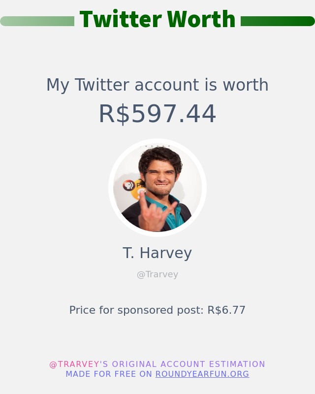Trarvey tweet picture