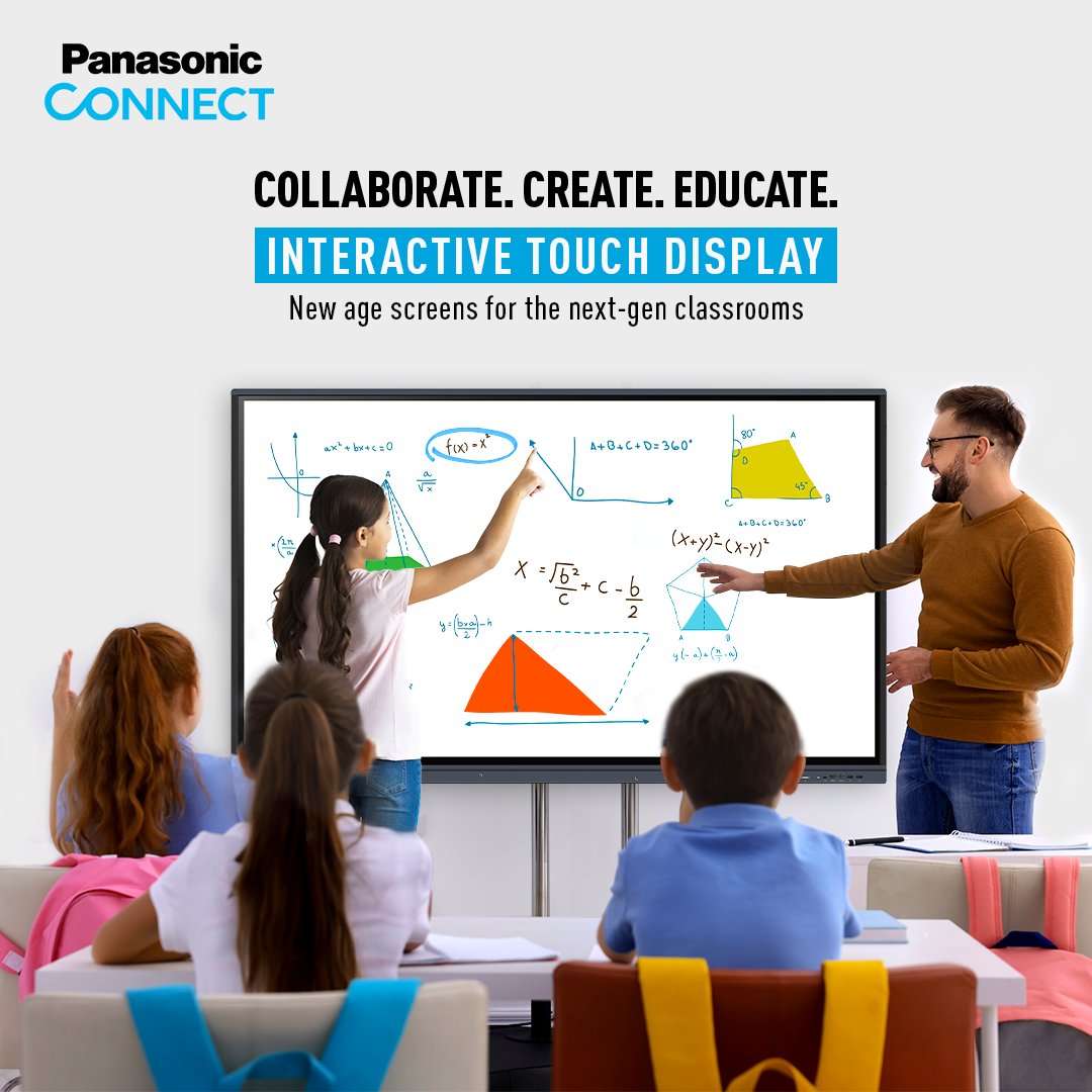 Welcome to the future of education that defies boundaries. Redefine classroom teaching and learning. Make it more fun, interactive, collaborative and experiential with Interactive Touch Display by Panasonic.

#InteractiveTouchDisplay #PanasonicConnect