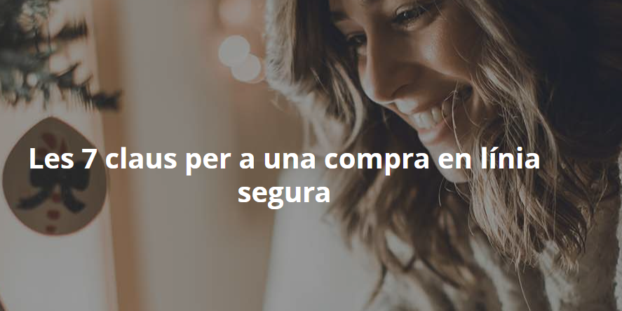 CeliaHil's tweet photo. 7 claus per una #compra en #linea segura
https://t.co/si8qOe1Lq8 a @caixabank_cat
#CaixaBank #CompraOnline #Ciberseguretat #Ciberseguridad #CompraSegura #CompraenLinea https://t.co/STj4ixjnRd