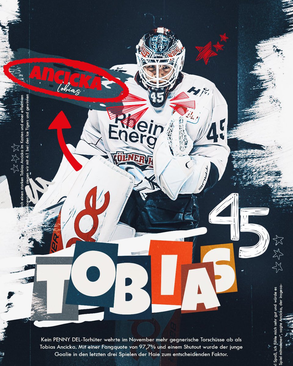 Uff, Tobi! 🤯🤯🤯

In einer bestechenden Form befindet sich aktuell Tobias Ancicka. Auch im gestrigen Spiel in Nürnberg wurde er wieder zum Matchwinner. 🔥

#Eishockey 🧊
-
📸 City-Press