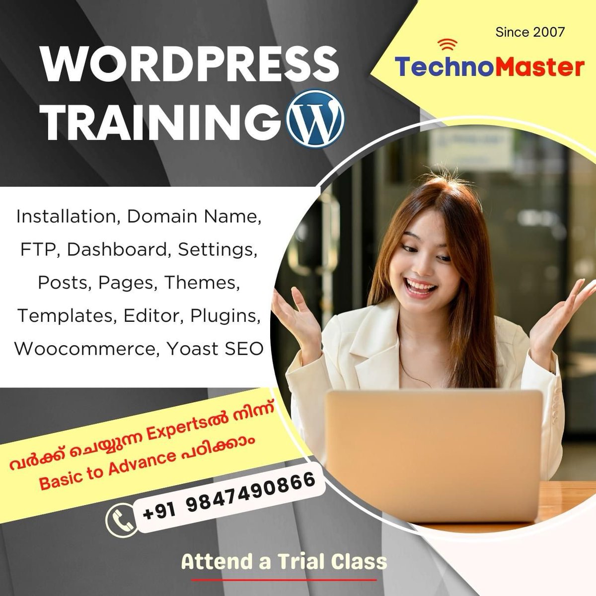 TechnoMaster_in's tweet photo. Basic to advanced wordpress training
#wordpress #wordpressdeveloper
#wordpressclass #wordpressonlineclass #wordpressinternship #wordpressliveclass #wordpresstraining https://t.co/l2LwSkUr8I