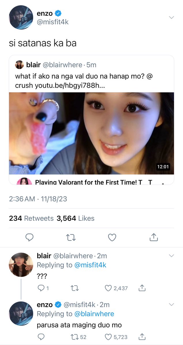 melonsdew's tweet photo. a #jenselle (gs x jn) filo au.

in which blair (gs) tries to get her crush's attention by playing valo for the first time but instead, she got enzo's (jn) unwanted attention — a famous twitch streamer who grilled her zero gaming skills. https://t.co/UwdIVhnjQP