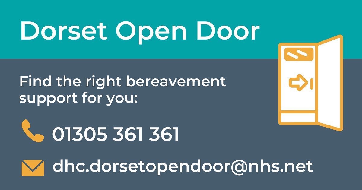 Get in touch with Dorset Open Door for advice, guidance and support, 9.30 am to 4.30 pm Monday to Friday #InternationalSurvivorsOfSuicideLossDay #SuicideLoss