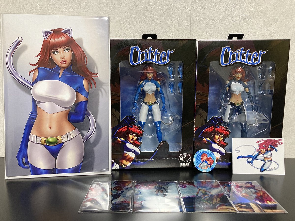 110_hero_jr's tweet photo. 押しに押してようやく到着🐈
#Critter
#Kickstarter
@bdicomics https://t.co/x7f1sLAxfV