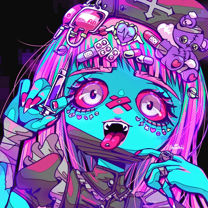 【デコラヘッドガールズ-decorative head girls-】ナースカスタムnurse custom 