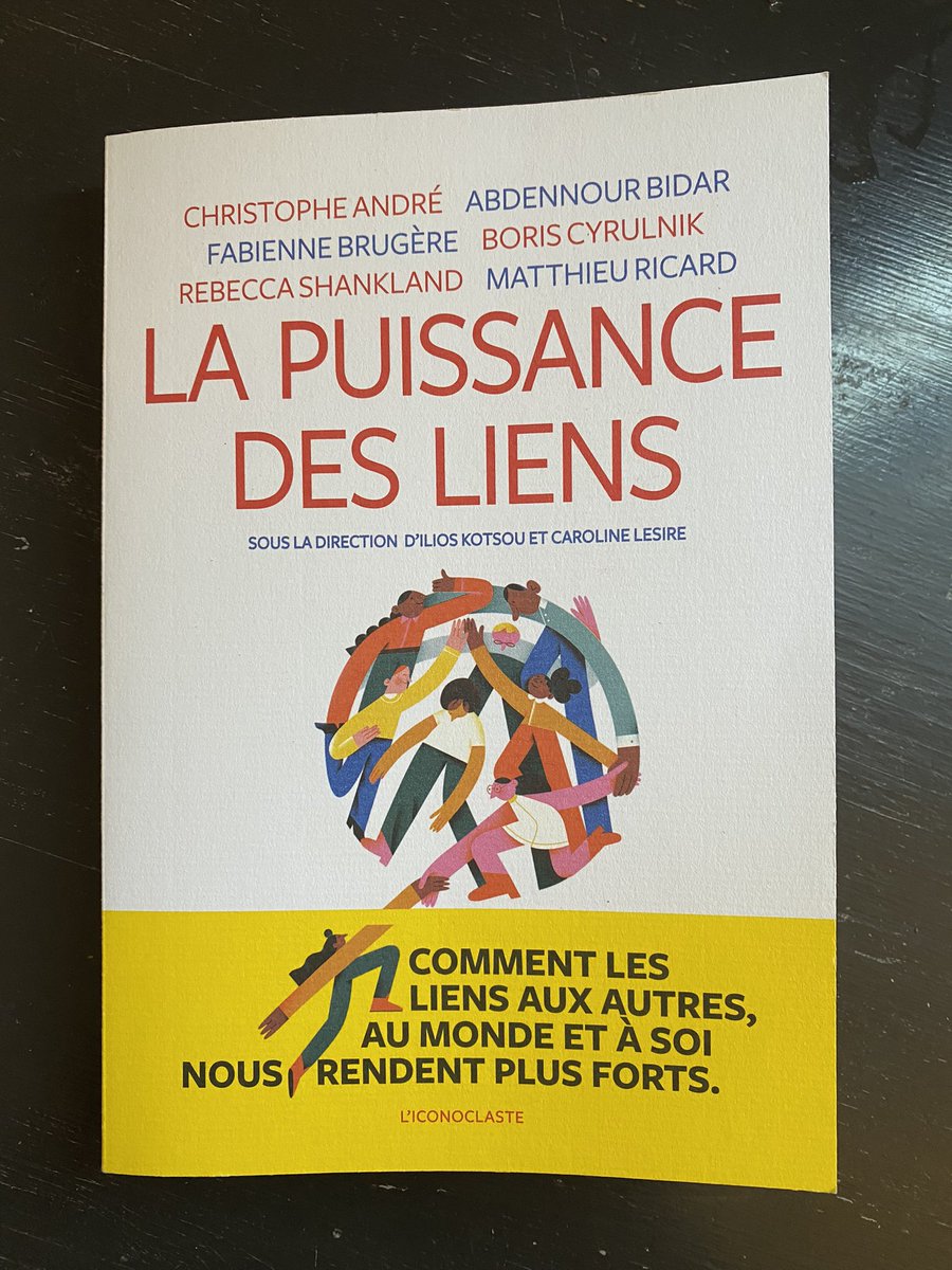 's tweet image. « Sans lien, mon cerveau, ma biologie et mon âme dysfonctionnent. » Boris Cyrulnik✨Un #livre à dévorer😍avec des témoignages passionnants💡sur l’importance des #liens et leur impact sur notre #santé, #cerveau, #moral et notre #équilibre. 🙏 @IliosKotsou Caroline Lesire🎁#humain
