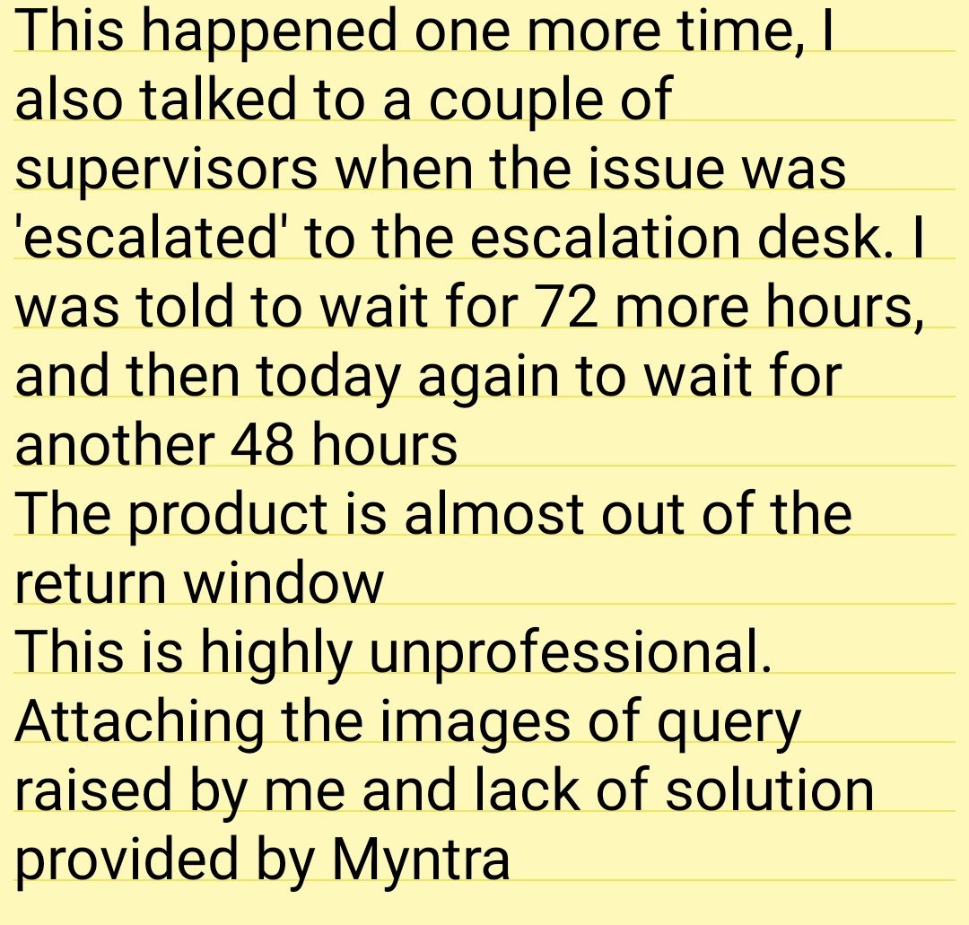 Prashy42's tweet photo. @MyntraSupport 
Expecting prompt help and resolution https://t.co/7xT3udjkXg