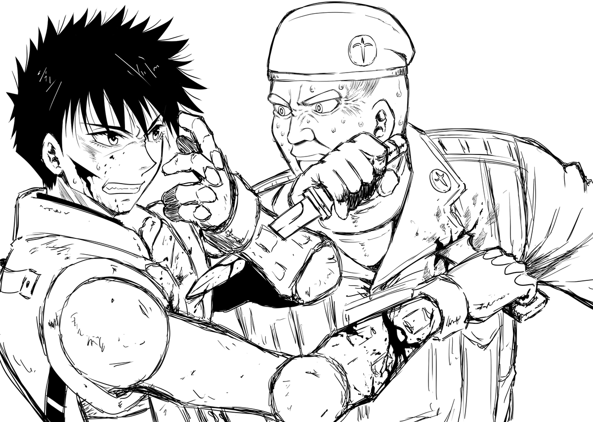スプリガンみたいなカッコいい胸熱漫画描いてみたいな
#スプリガン #御神苗優 #アクション #模写 #G36C 