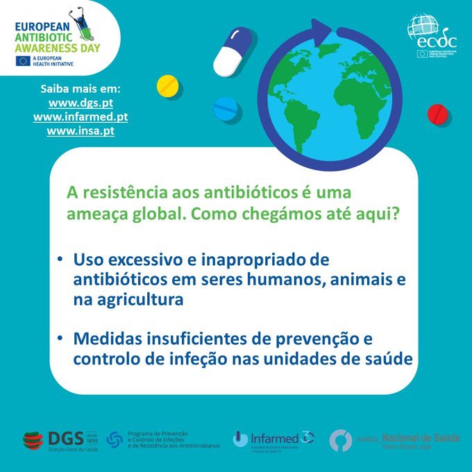 INFARMED_IP's tweet photo. Assinala-se hoje o Dia Europeu do Antibiótico.
#infarmed #infarmed30anos #diaeuropeudosantibióticos #dgs #ppcira #insa
#EAAD #AntimicrobialResistance #KeepAntibioticsWorking https://t.co/3jI6naxV09