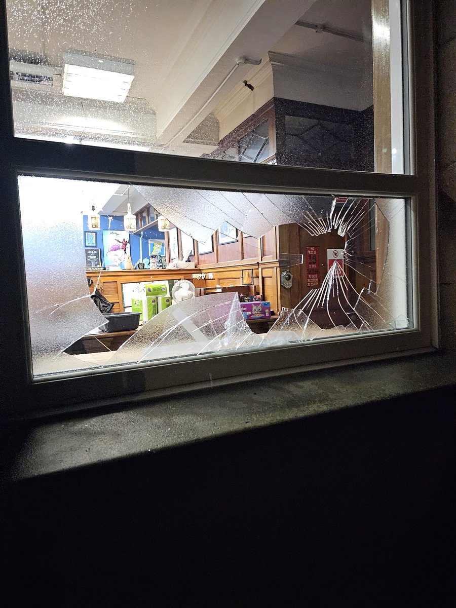 CwtchyKate's tweet image. Had a window put through last night and the police have taken blood swabs. Deep joy!