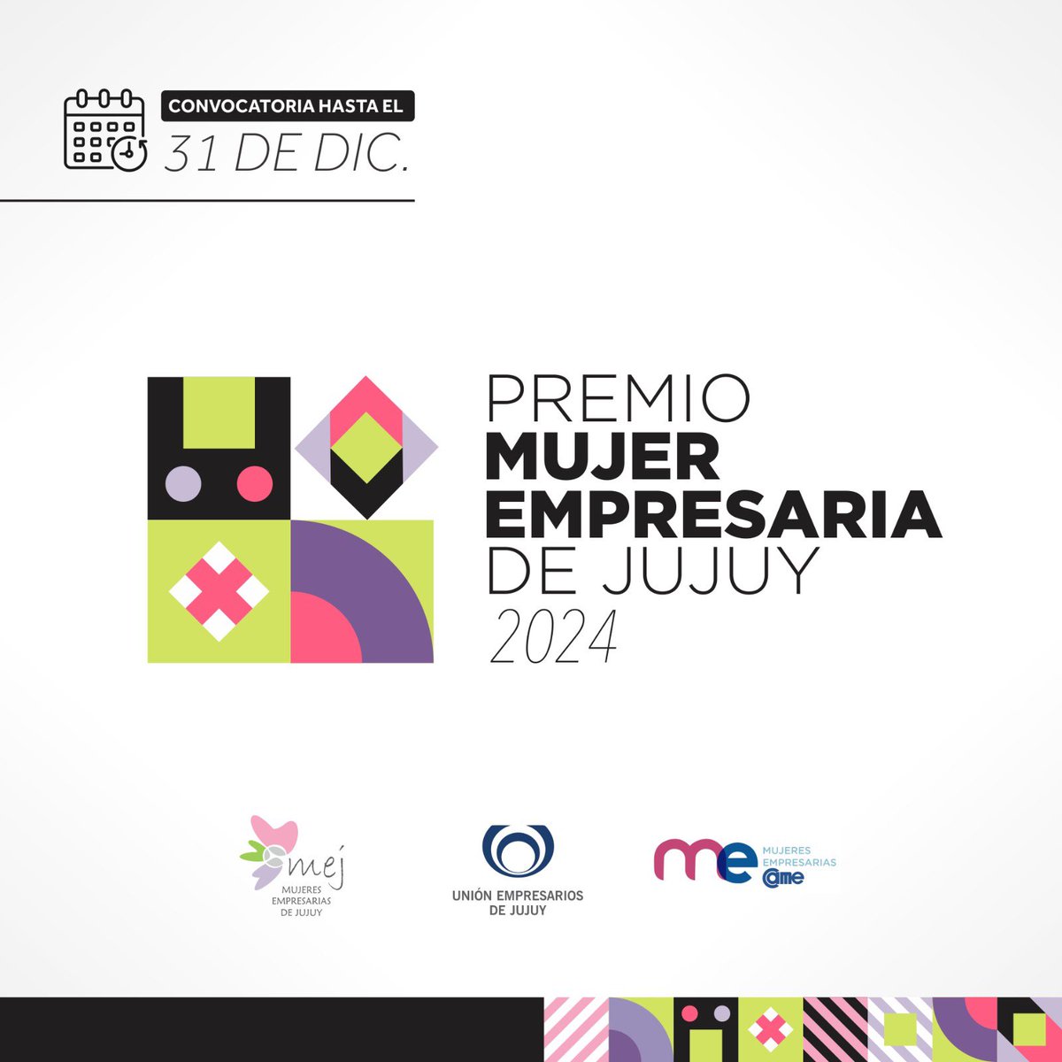 🏆 CONVOCATORIA PREMIO MUJER EMPRESARIA DE JUJUY 2024

Se busca galardonar a aquellas mujeres que se han destacado durante el año en diferentes actividades. 

Vos podés ser la Mujer Empresaria del Año!!!

📝Mirá las bases e inscribite en el siguiente link: forms.gle/VZZCvF1YPvVDFW…