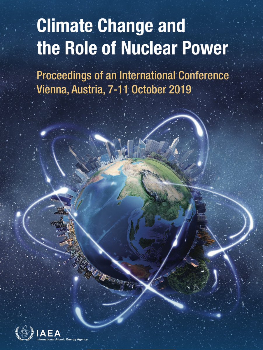 OperadorNuclear's tweet image. Una pequeña curiosidad. En octubre de 2019 asistí a la conferencia "Climate Change and the Role of Nuclear Power" #Atoms4Climate, en la sede del @iaeaorg en Viena. ¿Os recuerda a algo su precioso póster?