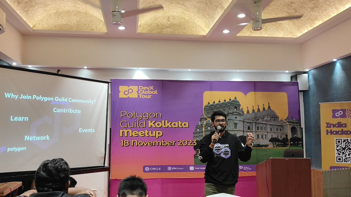 Web 3, Blockchain, Discussions , Giveaways and a lot of stuff happened at <a href="/PolygonKolkata/">Polygon Guild Kolkata</a> today.
An amazing experience it was to be there and Listening to the Speakers from the industry itself.

Looking forward for more events soon... #WAGMI 

#polygonkolkata  #DevXGlobalTour