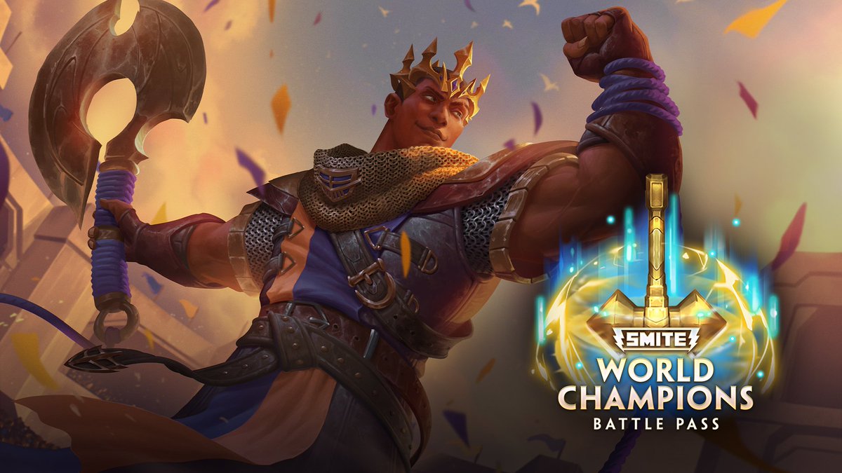 totti_gr's tweet image. 🔥SORTEO SMITE🔥 
👑WORLD CHAMPION BATTLE PASS👑

Para participar: 
-RT
- FOLLOW EN TWITTER @totti_gr 
- FOLLOW EN YOUTUBE: youtube.com/@Totti_GR

MUCHA SUERTE🥠 --&amp;gt; EL GANADOR SE DARÁ EN MI STREAM EL 25/11/2023!!