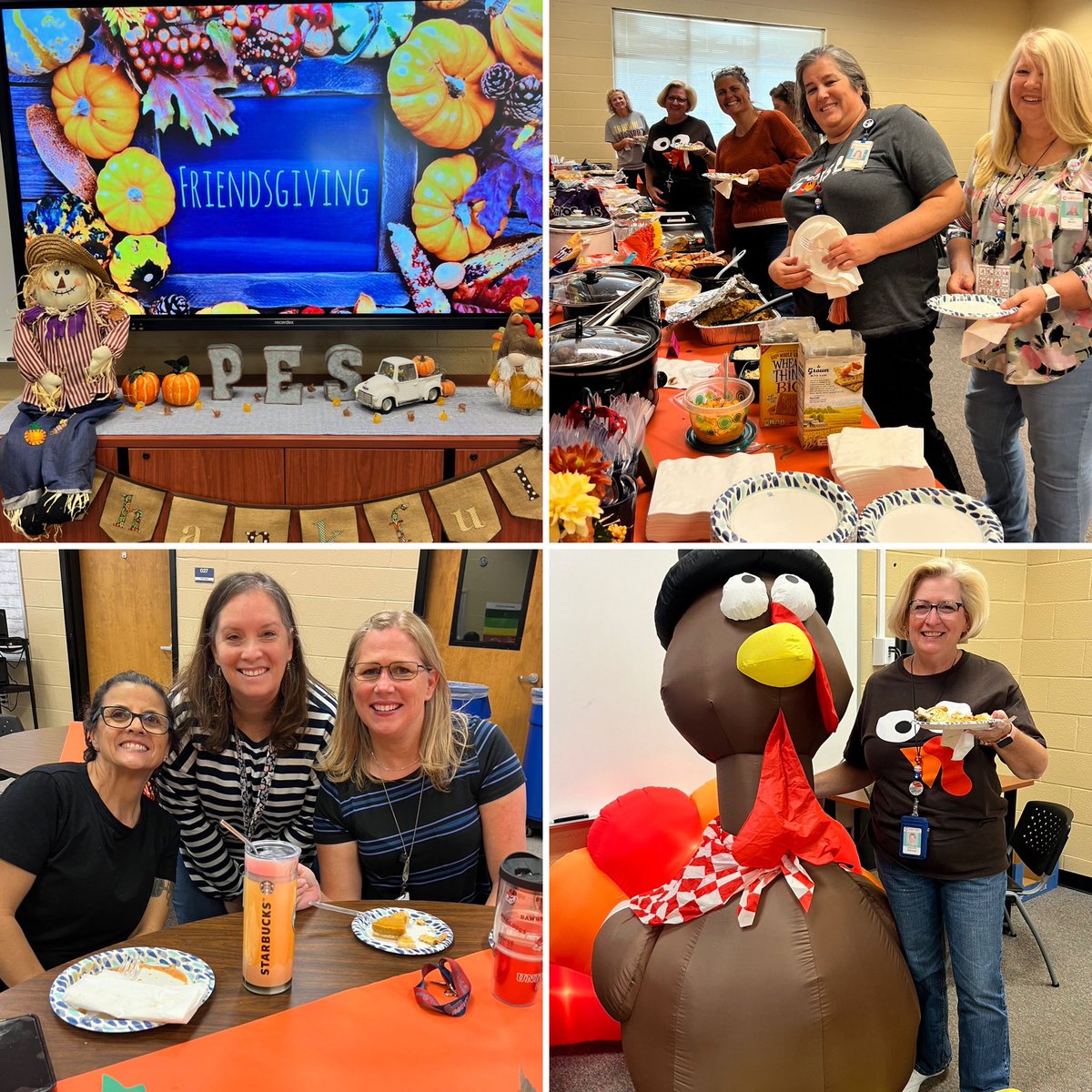 Grateful for this incredible team! 🦃🍁✨ #StaffFriendsgiving #ThankfulForGreatColleagues #pitnerpride