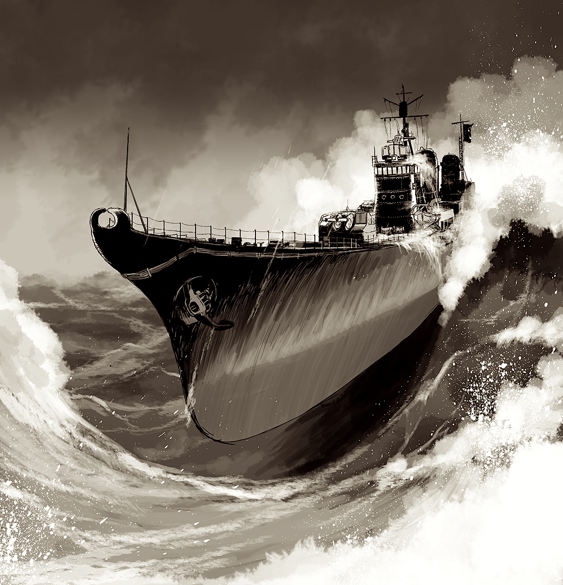 ship monochrome watercraft military vehicle military no humans vehicle focus  illustration images