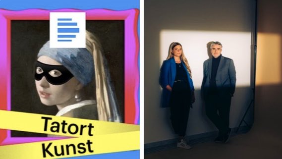 Ihr denkt dran? #tatortkunst  ⁦<a href="/DLF/">Deutschlandfunk</a>⁩ morgen, Sonntag, 19. November, um 15 Uhr mit ⁦<a href="/Rahel_Kle/">Rahel Klein</a>⁩ und mir live auf der ⁦<a href="/artcologne_km/">Art Cologne</a>⁩ - Halle 11.1 ? Sehen wir uns? Stream ist nur halb so schön. artcologne.de/fuer-besucher/…